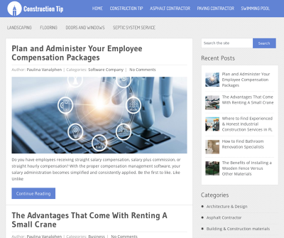 Construction Tip - Construction and Maintenance Article Site