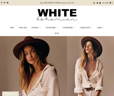 White Bohemian | Clothing, Housewares, Accessories