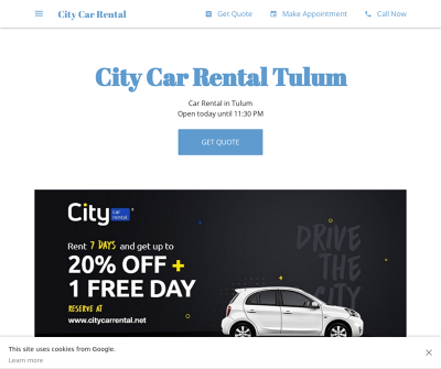 City Car Rental Tulum