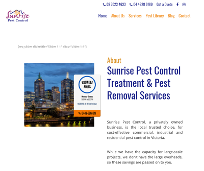 Sunrise Pest Control Services