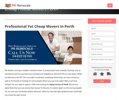 Cheap Movers Perth