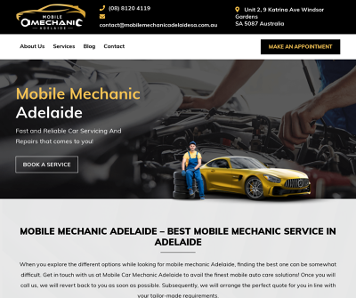 Mobile Mechanic Adelaide -24 hour Mobile Mechanic