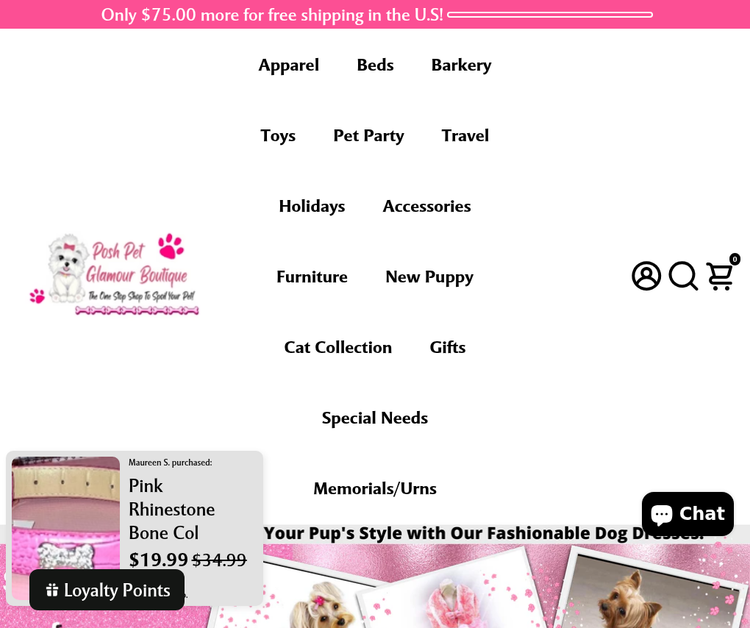 Designer Dog Clothes-Posh Pet Glamour Boutique
