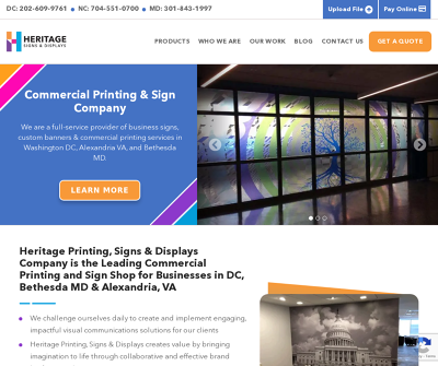 Heritage Printing, Signs & Displays Company of Washington, DC