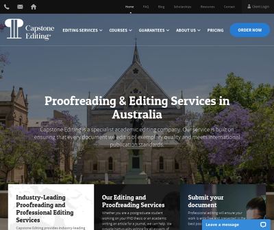 Capstone Editing Proofreading & Editing Services in Australia