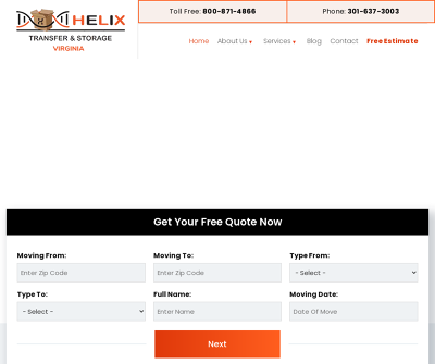Helix Transfer and Storage Northern Virginia