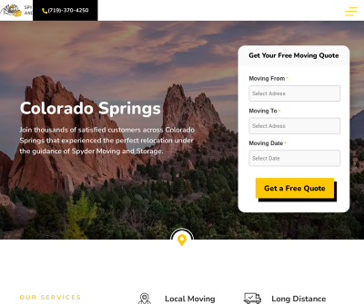 Spyder Moving and Storage Colorado Springs