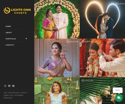 lights onn wedding photography in Madurai