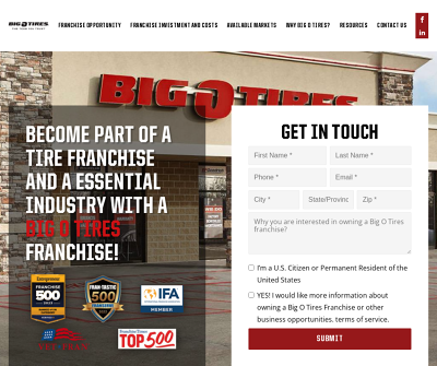 Big O Tires, An Excellent Tire Franchise Opportunity
