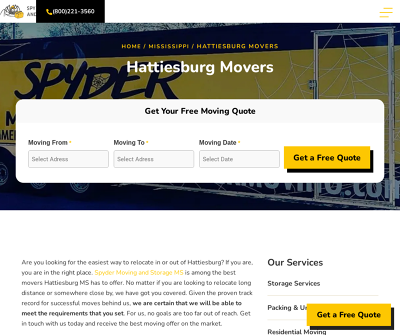 Spyder Moving and Storage Hattiesburg