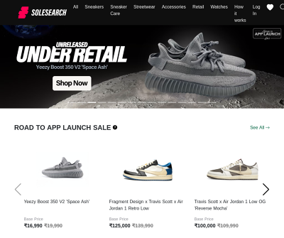 SoleSearch India - Buy, Sell & Bid on verified Sneakers, Streetwear And other Accessories