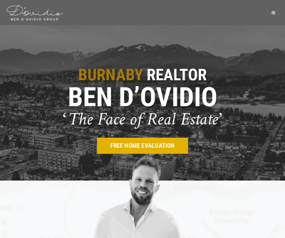 BURNABY REALTOR BEN D’OVIDIO ‘The Face of Real Estate’