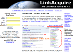 LinkAcquire - One Way Link - Link Building Services