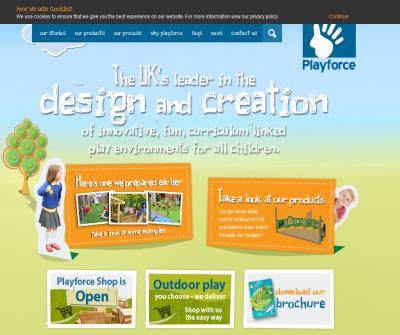 NEW WEBSITE FOR PLAYGROUND EQUIPMENT COMPANY PLAYFORCE