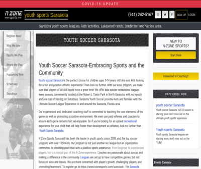 Youth soccer Sarasota