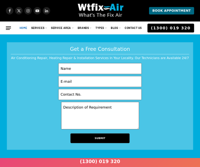 WtFixAir - Air Conditioning Service