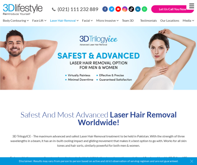 Laser Hair Removal Price in Pakistan - 3D Lifestyle