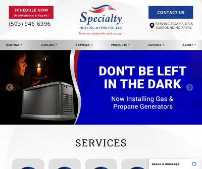 Specialty Heating & Cooling LLC