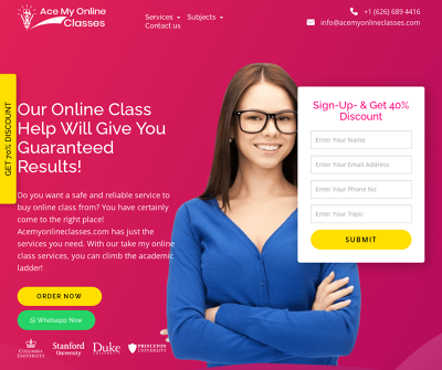 Online Classes Help