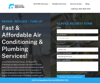 AZHomeServicesGroupACRepairandPlumbing Services