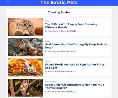 The Exotic Pets