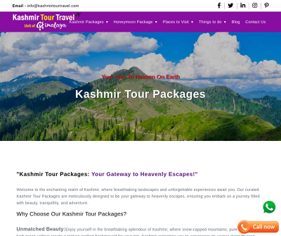 Kashmir Tour Travel