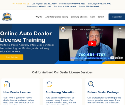 California Dealer Academy - Sacramento