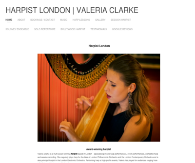 Harpist London | Valeria Clarke Camden Town