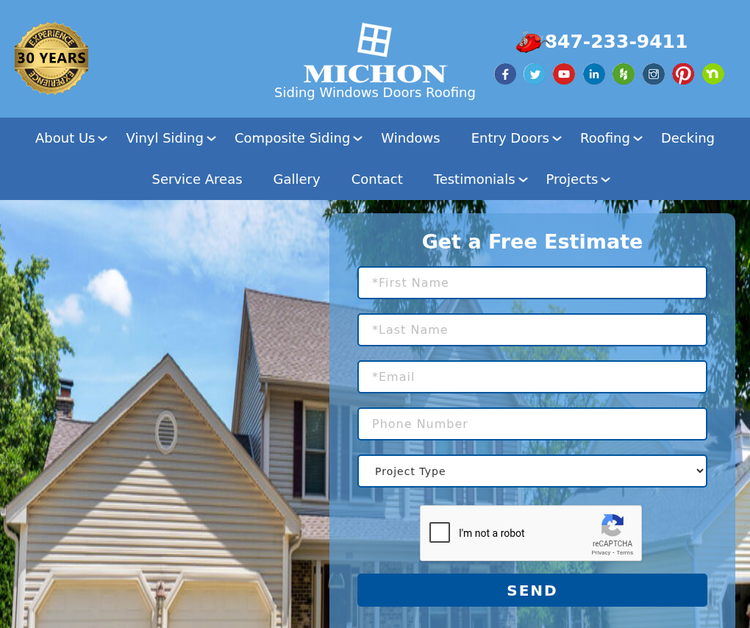 Michon Exteriors - Siding - Windows - Roofing. Operating Chicago's Northwest Suburbs. Vinyl, Aluminum Siding Installation. Windows Replacement. Roofing Systems. Soffit, Fascia. Custom Aluminum Trim. 
