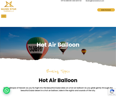 Unforgettable Hot Air Balloon Rides in Dubai - Book Now for the Best Prices
