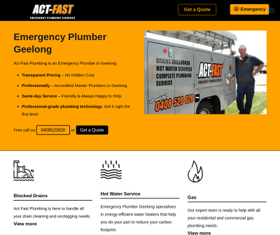 Quick Plumber | Act Fast Plumbing