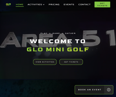 GLO Mini Golf | Laser Tag | Escape Rooms | Bowling | Arcade | Virtual Reality | Gaming