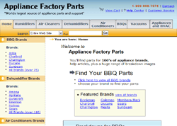 Appliance Factory Parts