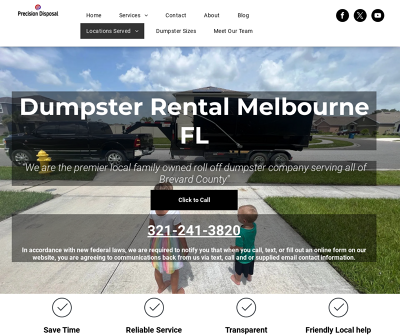 Precision Disposal & Dumpster Rental - Melbourne