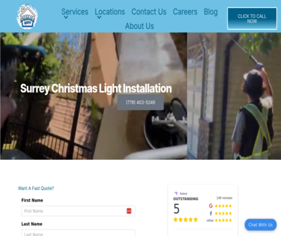 Shine City Christmas Light Installation Surrey