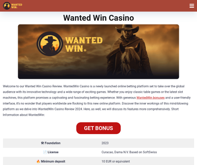 Wanted Win Casino