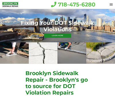 Brooklyn Sidewalk Repair - Your go to source for DOT Violation Repairs