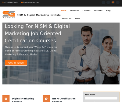 SG Gurukul - NISM & Digital Marketing Course in Indore