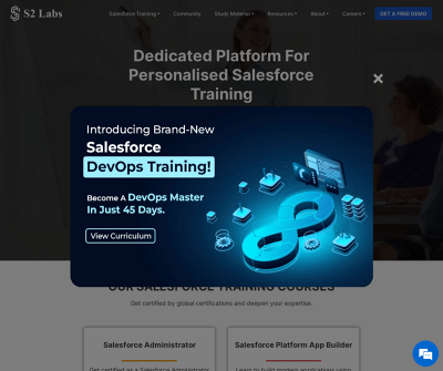 S2 Labs certified Institute for Salesforce Admin , Developer Devops and Quality Analyst 