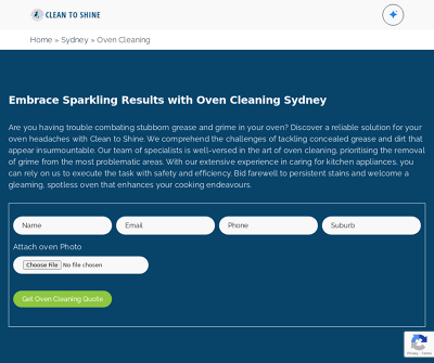 Clean to Shine - oven cleaning sydney