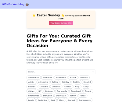 Curated gifts for you