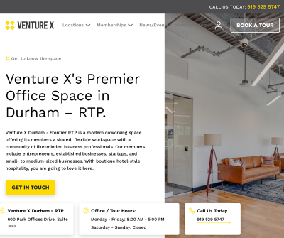 Venture X Durham – RTP