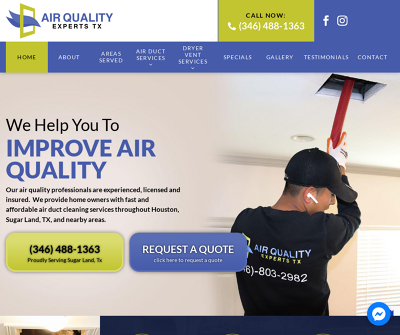 Air Quality Experts TX - Duct Cleaning & Installation