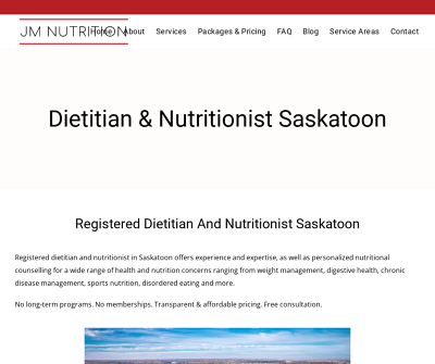 JM Nutrition: Registered Dietitian & Nutritionist Saskatoon