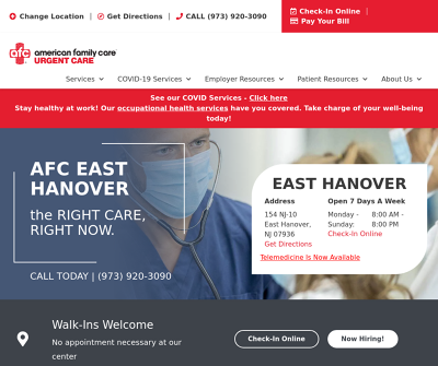 AFC Urgent Care East Hanover