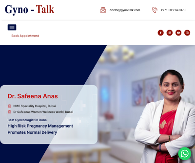 Best Gynecologist in Dubai, Dr Safeena Anas