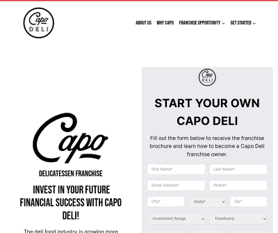 Capo Deli Franchise