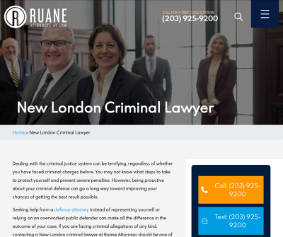 Criminal justice attorney