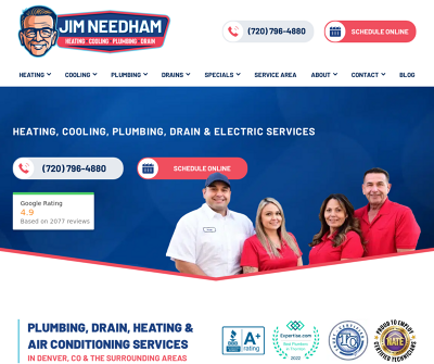 Jim Needham Heating Cooling Plumbing and Drain
