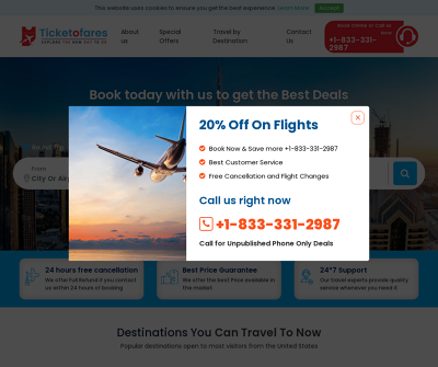 Book Cheap Flights Now - Low Airfares | Ticketofares.com